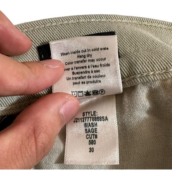 Veronica Beard New Women's Blake Classic Straight High Rise Jeans Sage 30/10 USA - Picture 9 of 9